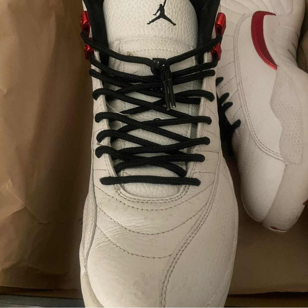 Jordan Men's Sneakers - White/Black/Red